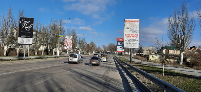 Щит 3x6,  пр.50 річчя Перемоги (в'їзд), центр міста
