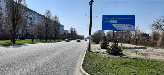 Щит 6x3,  вул. Воїнів-Інтернаціоналістів перехрестя з вул. Ярослава Мудрого, магістраль
